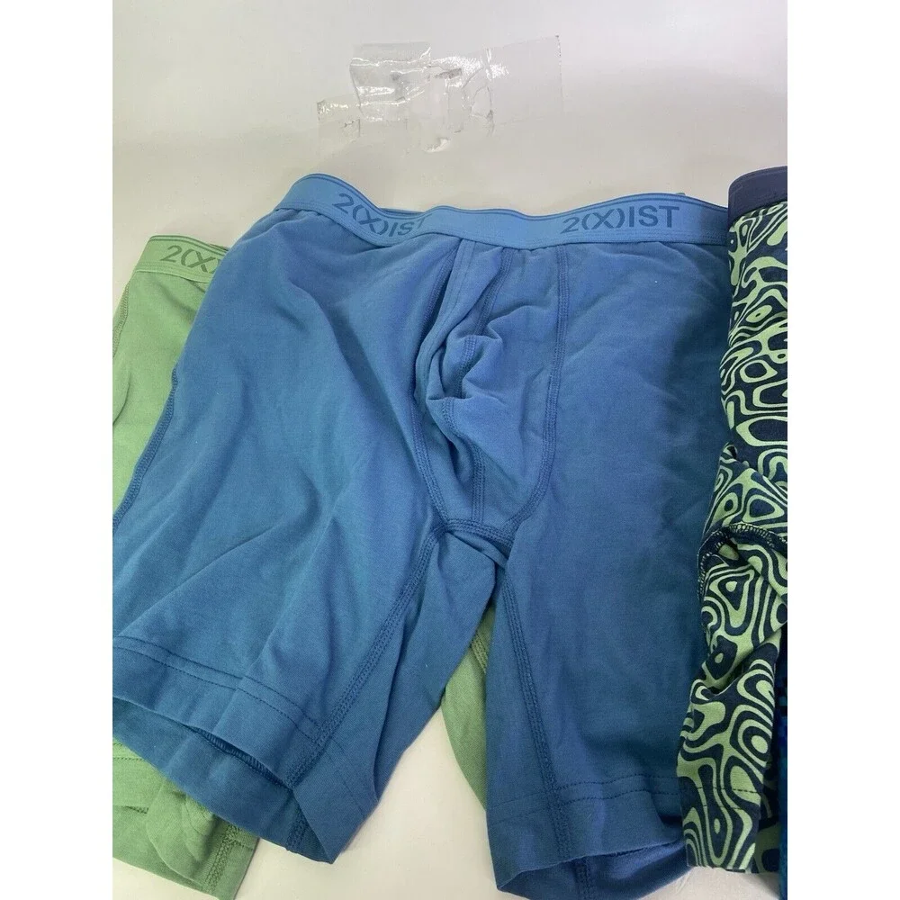 2xist Essential Cotton Stretch 4 Piece Boxer Brief Underwear Mens Size M